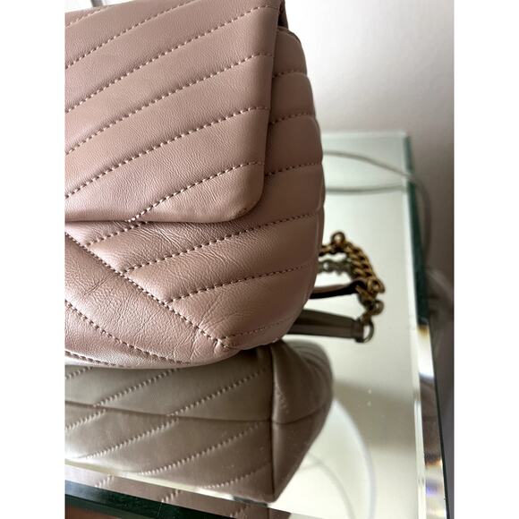 Tory Burch Small Kira Chevron Convertible Shoulder Bag - Devon Sand - Picture 8 of 13